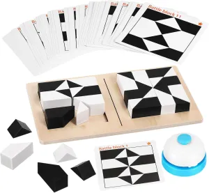Wooden Block Puzzle for philosophy staple Adults with Fun Stem for Travel and Group Activities Garneck Brain Teaser Puzzle Game Compact 