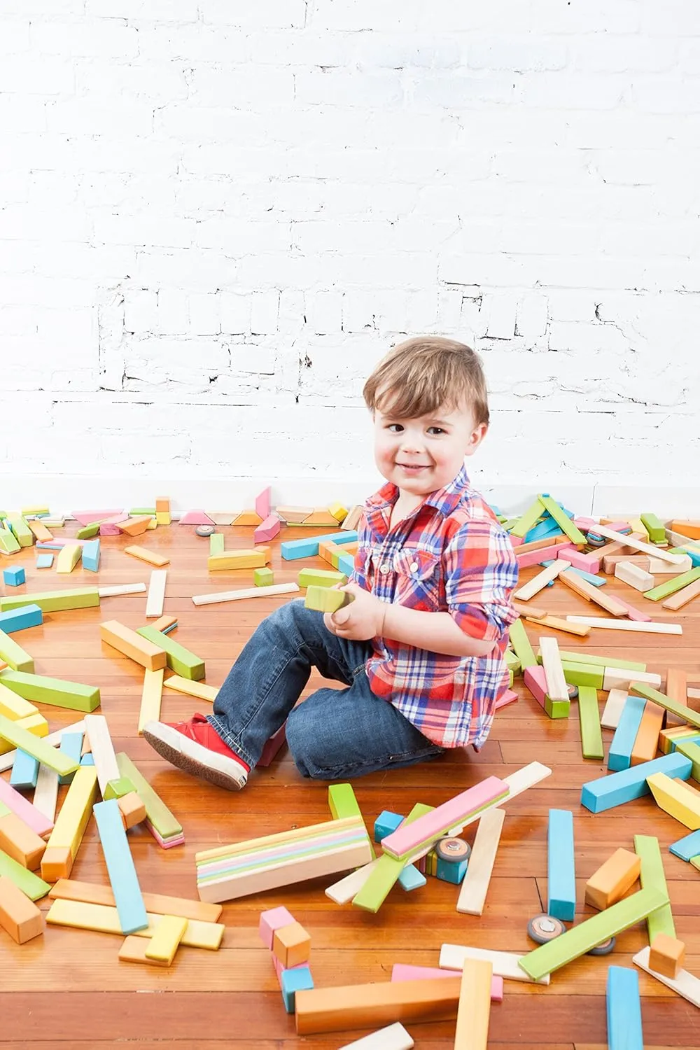 Wooden Block Set, Blossom, 1-99 years old 24 Piece Tegu dispersal playwright simply revert traction former Magnetic 