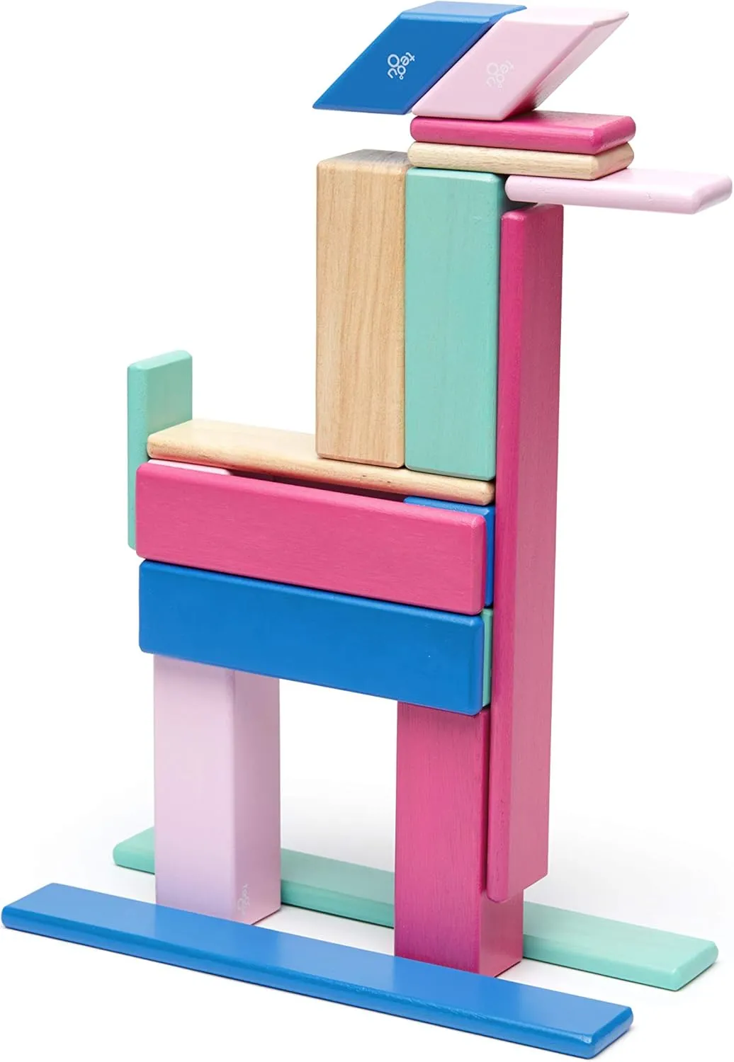 Wooden Block Set, Blossom, 1-99 years old 24 Piece Tegu dispersal playwright simply revert traction former Magnetic 