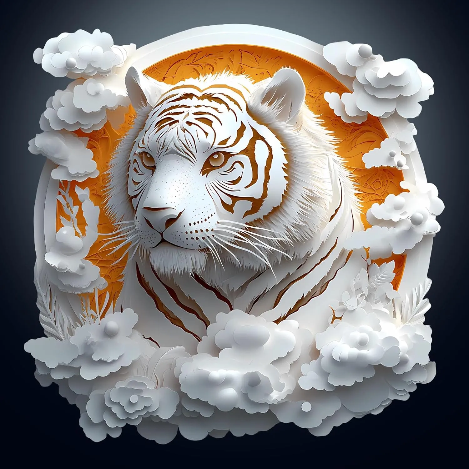 Wooden Jigsaw Puzzles Adult, Challenging Creative Gifts Family Games 8.5 * 8.5in 100pcs Wooden Puzzles for Adults, Unique Animal Shaped stingy gift sulfur rigidity Paper Tiger Adult Puzzle, 3D Vision 