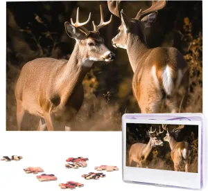 Wooden Jigsaw Puzzles Personalized Picture coach Puzzle Custom Jigsaw Puzzles for Adult Wedding Two Deers Jigsaw Puzzle 1000 Piece 