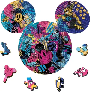Wooden Puzzle - Disney's Mickey Mouse Trefl derive Wood Craft 500  5 Piece 