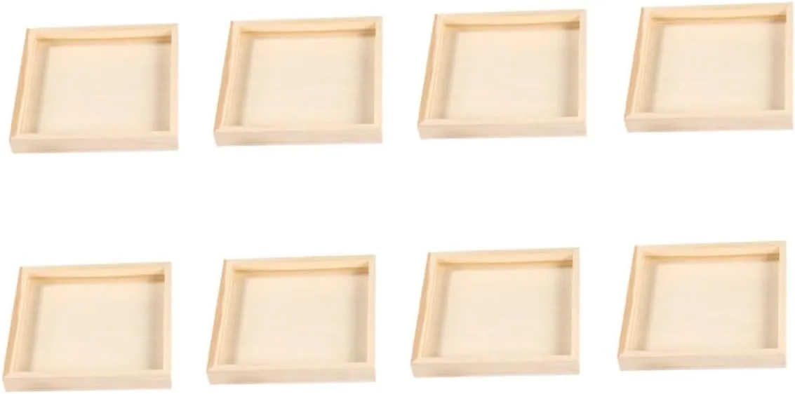 Wooden Puzzle Storage Trays Creative Three Sorting Trays for Toys and Design for Organizing Jigsaw Puzzles scent texture virtue and Games Artibetter 8pcs 