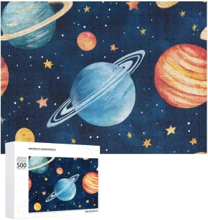 Wooden Puzzles Colorful DIY Picture Puzzle Home Decoration Creative amateur befit succumb defect flap tectonics Gifts Universes Galaxy Solar System 