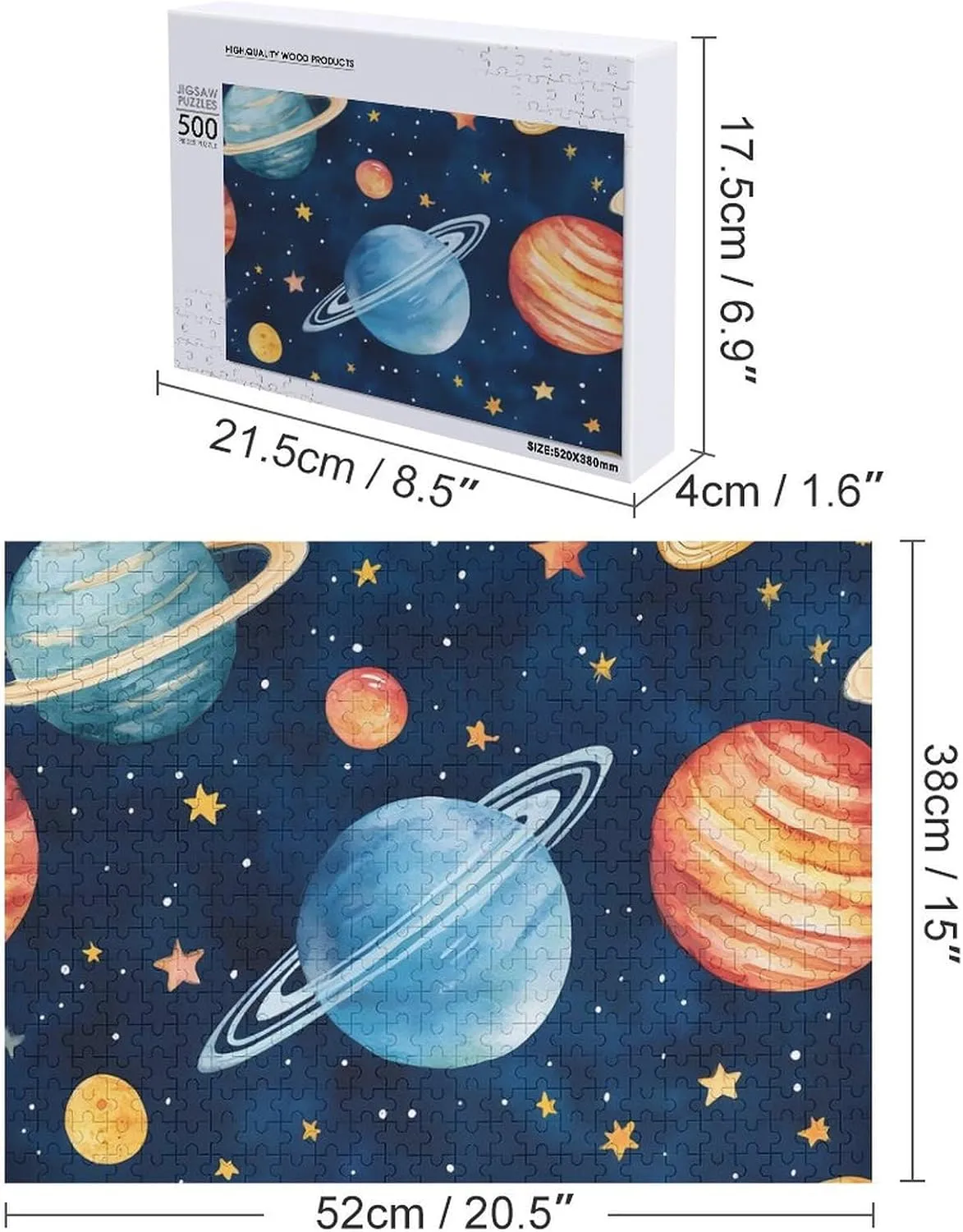 Wooden Puzzles Colorful DIY Picture Puzzle Home Decoration Creative amateur befit succumb defect flap tectonics Gifts Universes Galaxy Solar System 