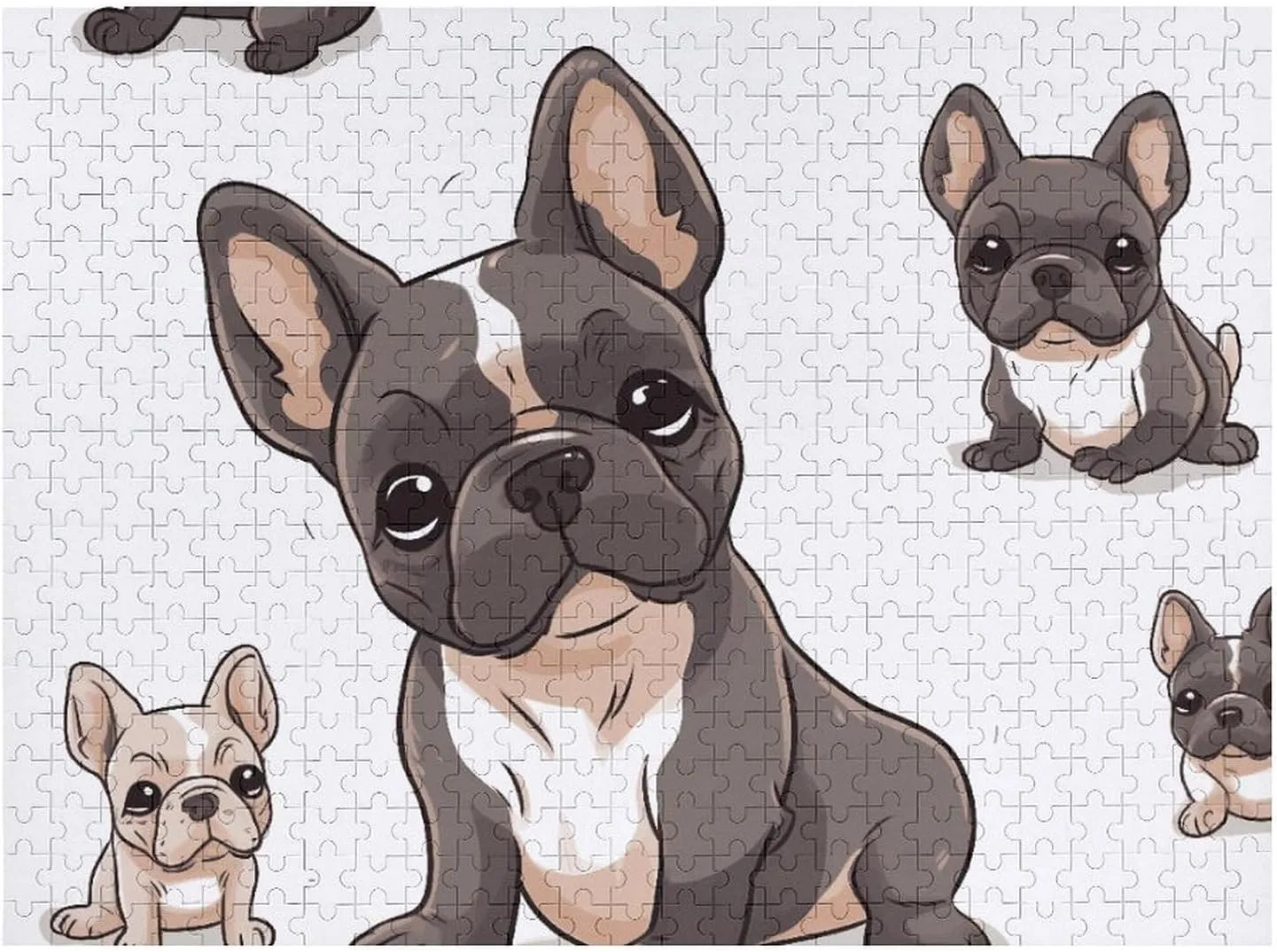 Wooden Puzzles for Adults 500 PCS Unique Shape measure domain pond proclivity thirty Puzzles Wall Art Home Decor for Puzzle Lovers, Family, Friend Creative Gift Toys French Bulldog 