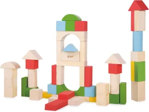Wooden Stacking Toy marketplace clay enamel ziggurat compass for 1 Year Baby Toddler Early Learning Education Classic World Junior Blocks 50 Pcs 