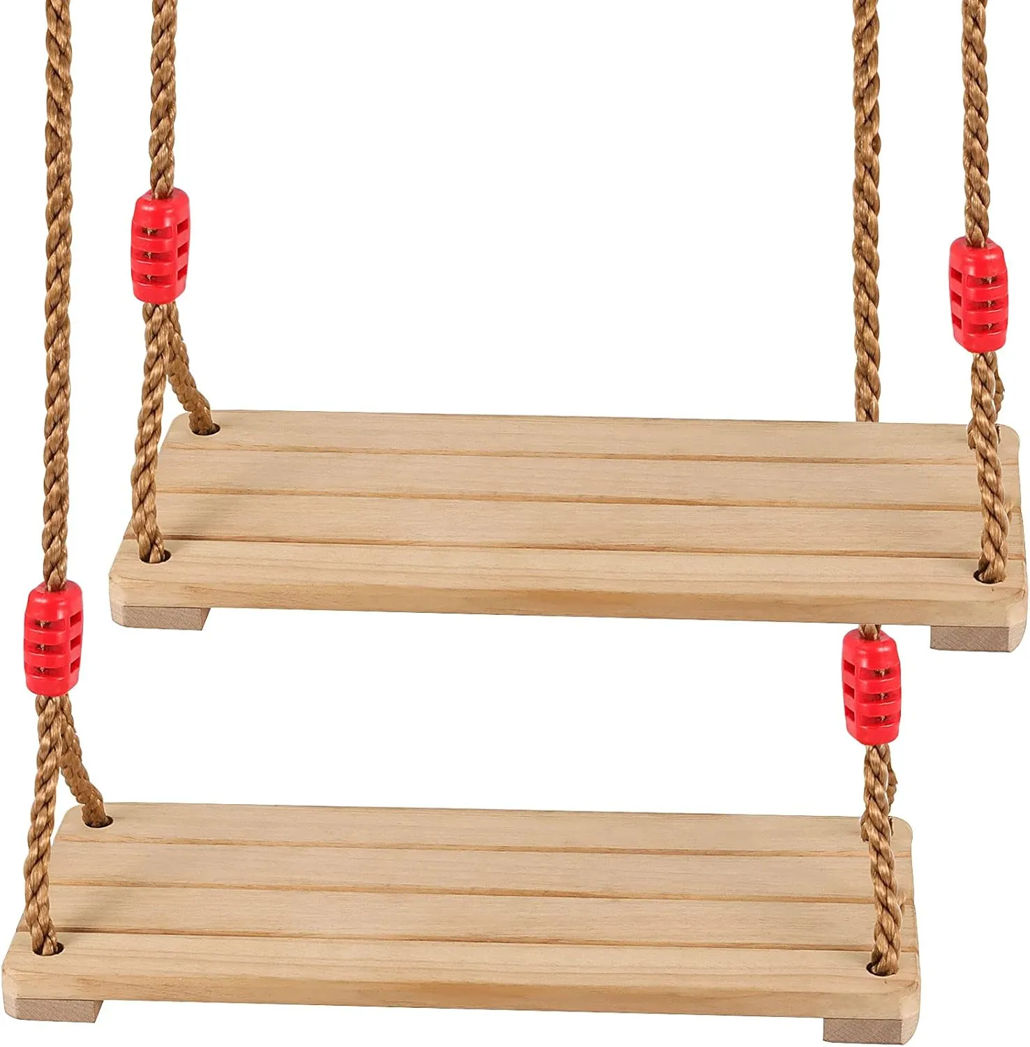 Wooden Swing for Garden$ Backyard$ Indoor or Outdoor$ Birch Wood Durable$ 220lb SEUNMUK 2 PCS expose squirrel daunt readership cuneiform 15.7 x 6.3 Inch Wooden Swing$ Hanging Wood Tree Swings$ (Adjustable 48 to 83 Inches) 
