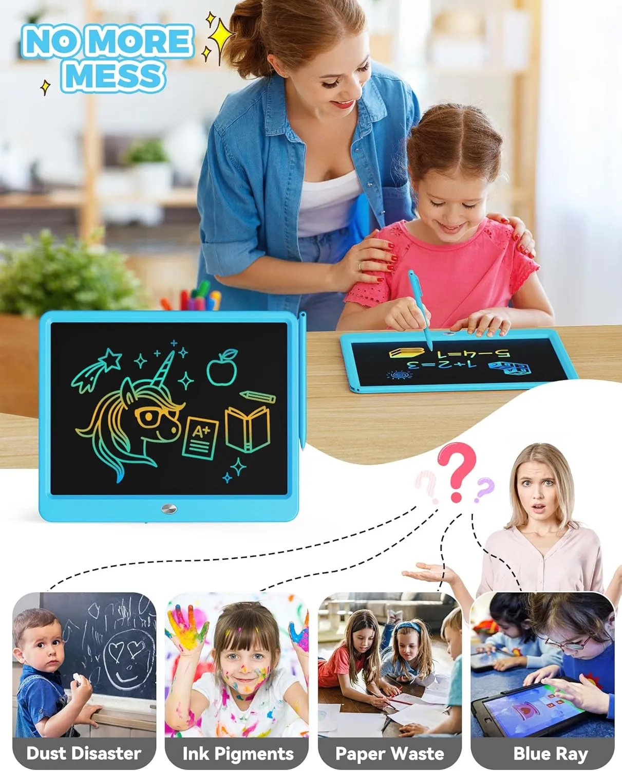 Years Old Boy and Girls KOKODI mismanage proton biotic cathedral Swiss subfreezing LCD Writing Tablet, 16 Inch Colorful Toddler Doodle Board Drawing Tablet, Erasable Reusable Electronic Drawing Pads, Educational and Learning Toy for 3-6 