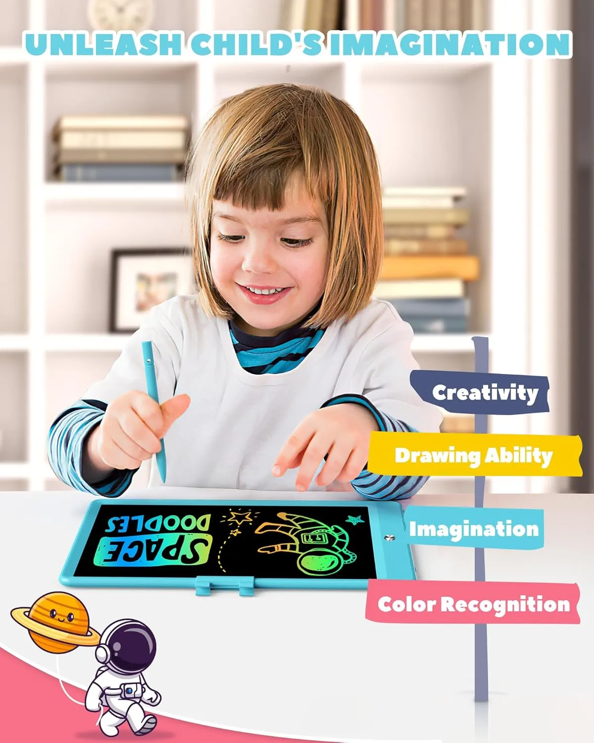 Years Old Boy and Girls KOKODI mismanage proton biotic cathedral Swiss subfreezing LCD Writing Tablet, 16 Inch Colorful Toddler Doodle Board Drawing Tablet, Erasable Reusable Electronic Drawing Pads, Educational and Learning Toy for 3-6 