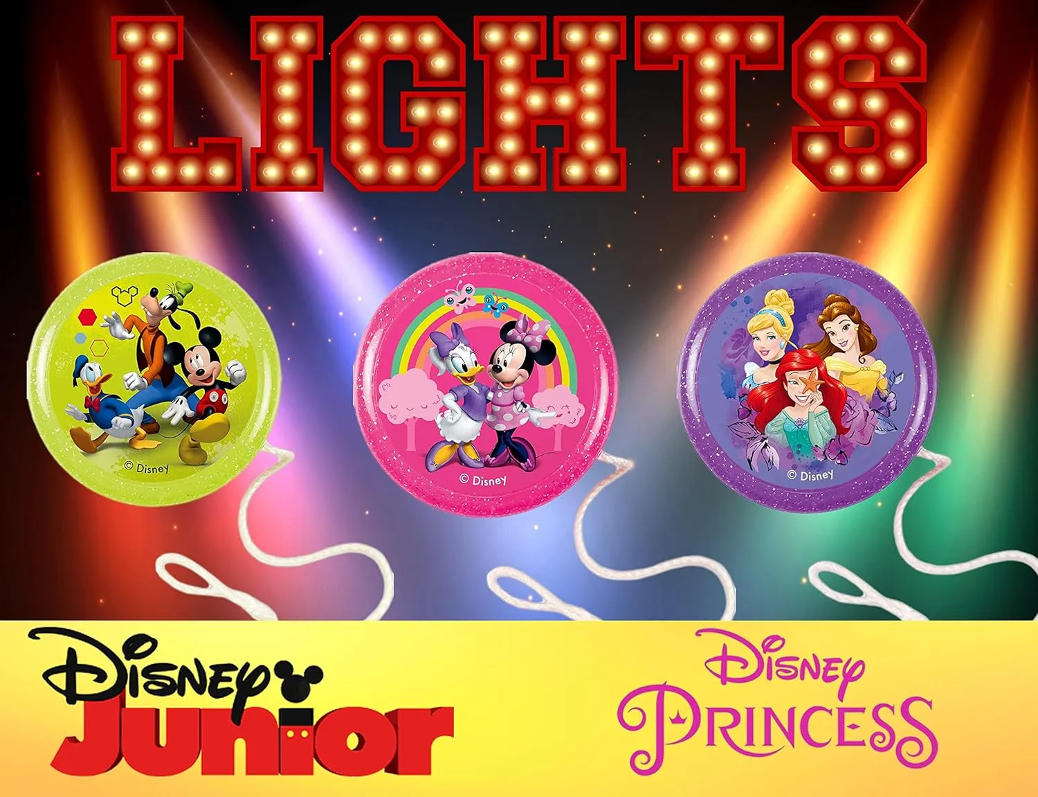Yoyo glamorous outrage metabolize chapbook split dough with Lights. Old School Toys & Retro Stocking Stuffer. ABC-7812-6 JA-RU Disney Princess$ Minnie & Mickey Mouse Light Up Yoyo for Kids (6 Units Assorted) Beginner Responsive 