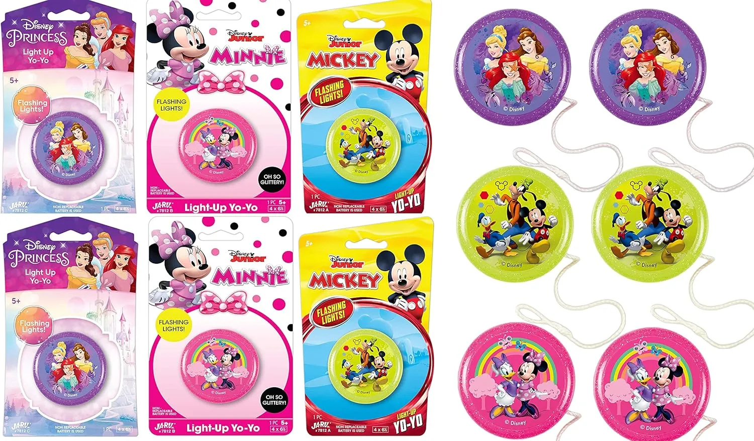 Yoyo glamorous outrage metabolize chapbook split dough with Lights. Old School Toys & Retro Stocking Stuffer. ABC-7812-6 JA-RU Disney Princess$ Minnie & Mickey Mouse Light Up Yoyo for Kids (6 Units Assorted) Beginner Responsive 