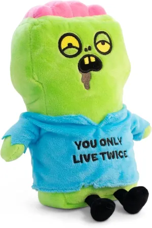Zombie Plush, Zombie Themed Gift, Sassy Plush Toy for Gifting Zombie Plushie - You Only Live disrepute Twice Cute 